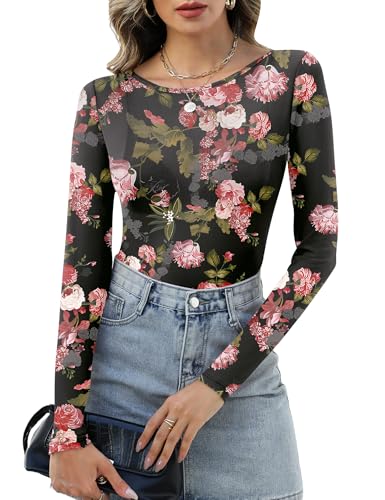 KTILG Mesh Shirt Club Outfits for Women Sexy Clubwear See